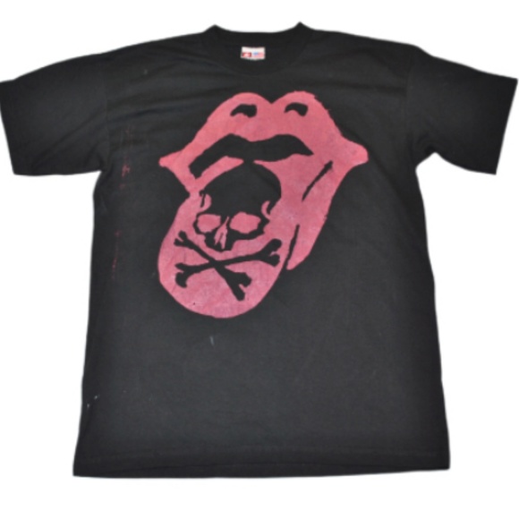 Rolling Stones Painted Rock tee - Picture 1 of 3